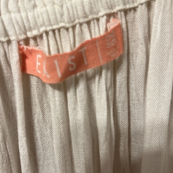 🟣Exist White Ruffle Long Sleeve Dress – One Size (OS) - Picture 4 of 4